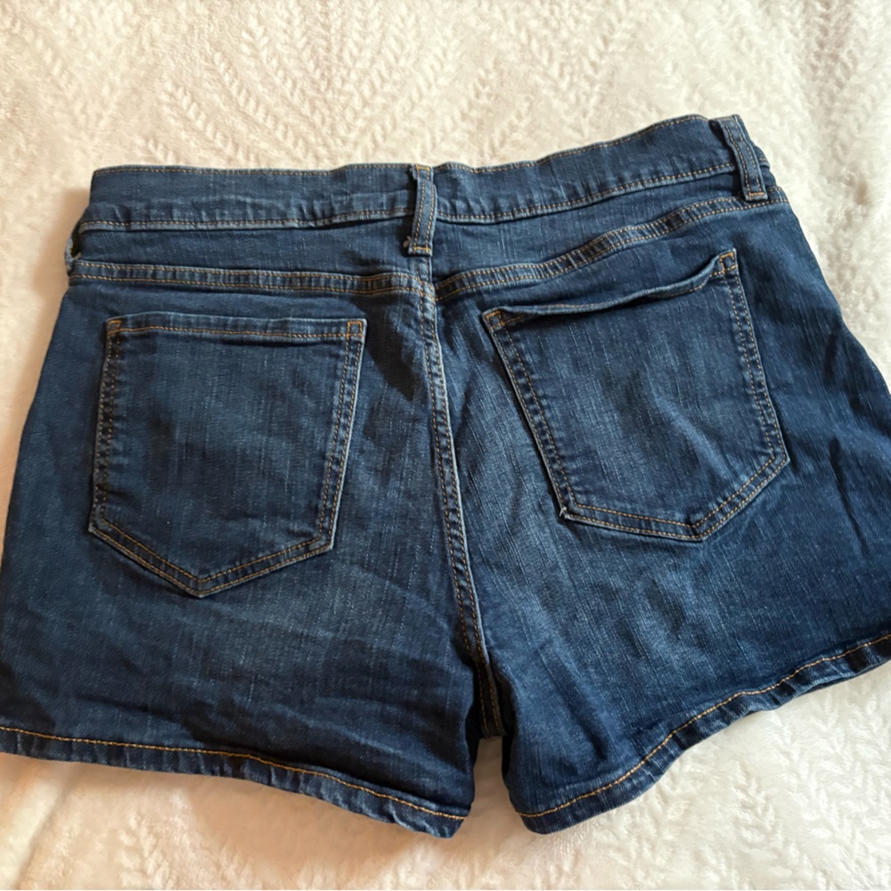 Banana Republic Dark Blue Denim Shorts - Picture 2 of 4